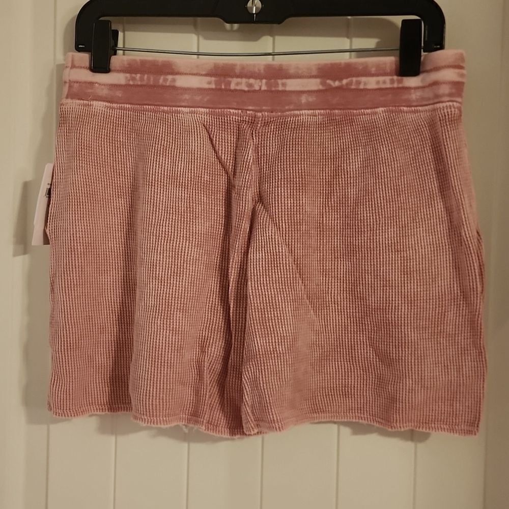 Splendid Pink Waffle Print Lounge Shorts| Size M - Picture 3 of 4